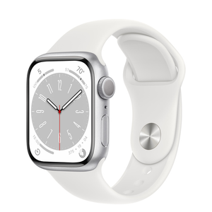 اپل واچ سری 8 سایز 41 میلیمتر رنگ نقره ای با بند اسپرت | Apple Watch Series 8 41MM