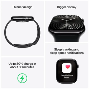اپل واچ سری 10 آلومینیوم سایز 46 میلیمتری با بند سیلیکون | Apple Watch Series 10 Aluminium 46MM-4