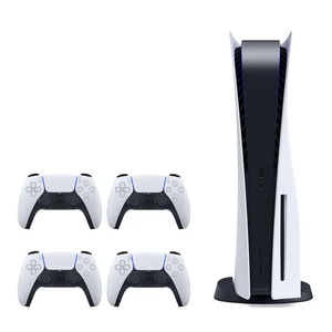 کنسول بازی سونی مدل PlayStation 5 دیسک خور + سه دسته سفید