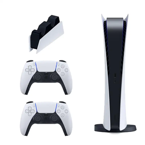 کنسول بازی سونی مدل PlayStation 5 دیجیتال + یک دسته سفید + پایه شارژ دسته