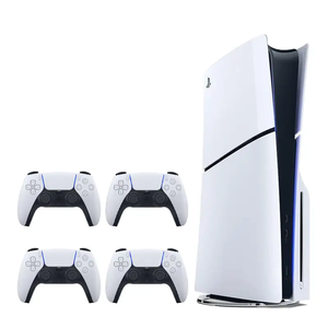 کنسول بازی سونی مدل PlayStation 5 Slim دیسک خور + سه دسته سفید