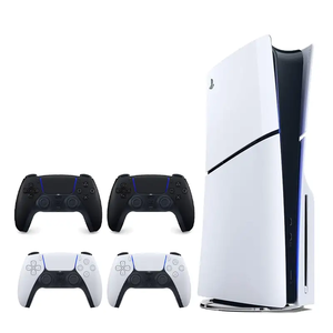 کنسول بازی سونی مدل PlayStation 5 Slim دیسک خور + یک دسته سفید + دو دسته مشکی