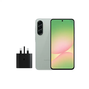 گوشی موبايل سامسونگ مدل Galaxy A56 5G ظرفیت 256 گیگابایت رم 8 گیگابایت به همراه آداپتور 25 وات سامسونگ مدل EP-TA800-11