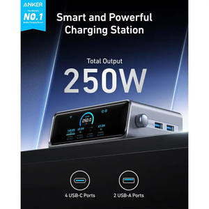شارژر رومیزی 6 پورت 250 وات انکر Anker Prime Charger 250W A2345-1