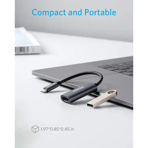 مبدل USB-C به HDMI انکر مدل PowerExpand+ USB C to HDMI A8312 با طول 15 سانتی متر-1